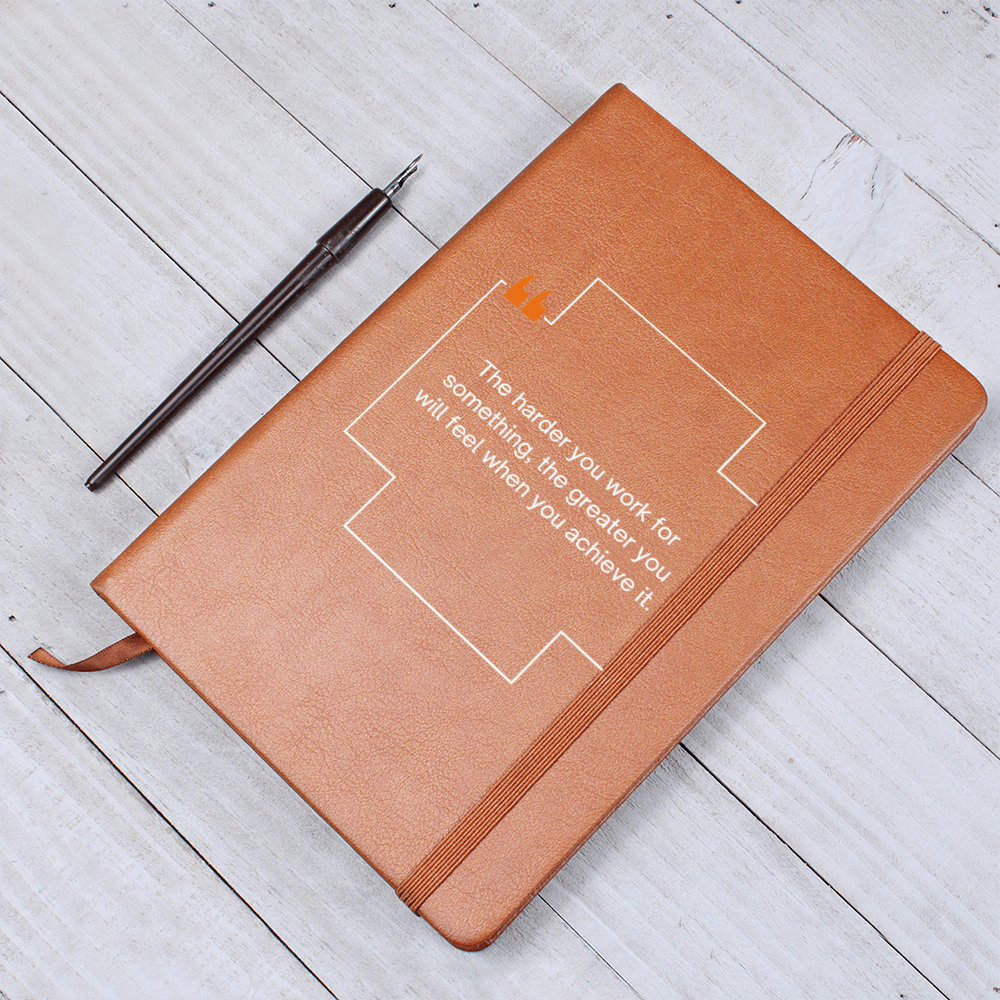 Hard Work Pays Off Leather Journal