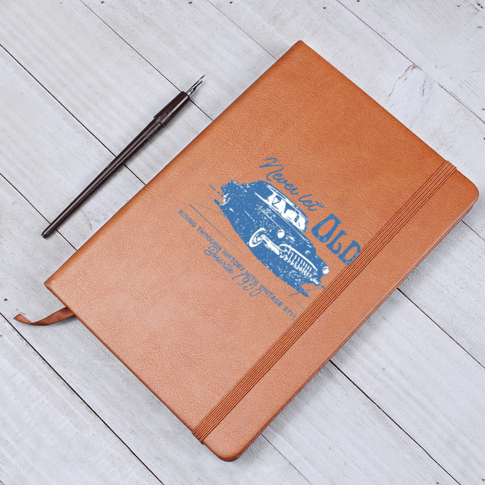 Never Let Old Vintage Leather Journal